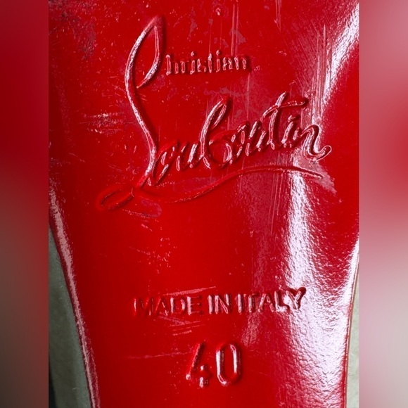 Christian Louboutin Pina Tan Suede Flat Fringe Wedge Boots- Boho Chic - Picture 6 of 10